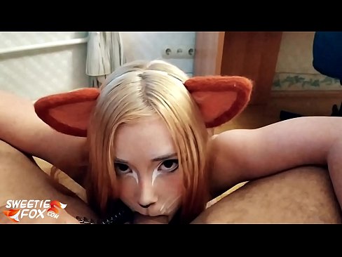 ❤️ Kitsune swallow dick and cum in her mouth ❤️ Beautiful porn at en-us.91sexy.top